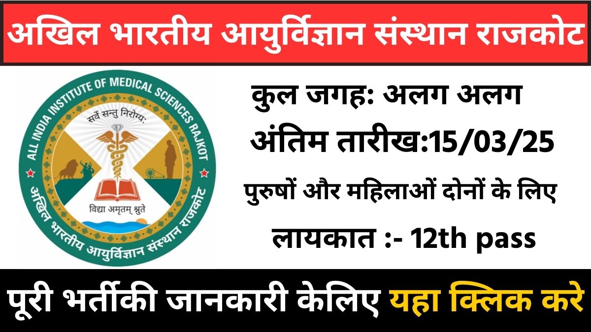 AIIMS Rajkot Recruitment 2025